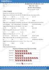 Đề kiểm tra giữa học kì 1 Toán 4 Chân trời sáng tạo - Đề số 1